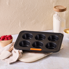 Le Creuset Metal Bakeware 6 Cup Muffin Tray image number 5